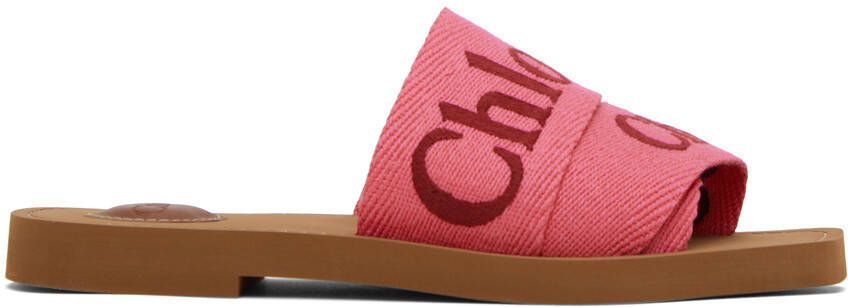 Chloé Pink Woody Sandals