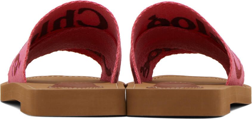 Chloé Pink Woody Sandals