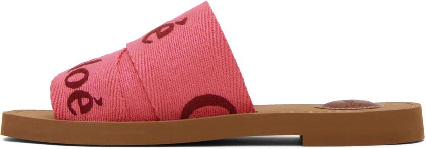 Chloé Pink Woody Sandals - Picture 3