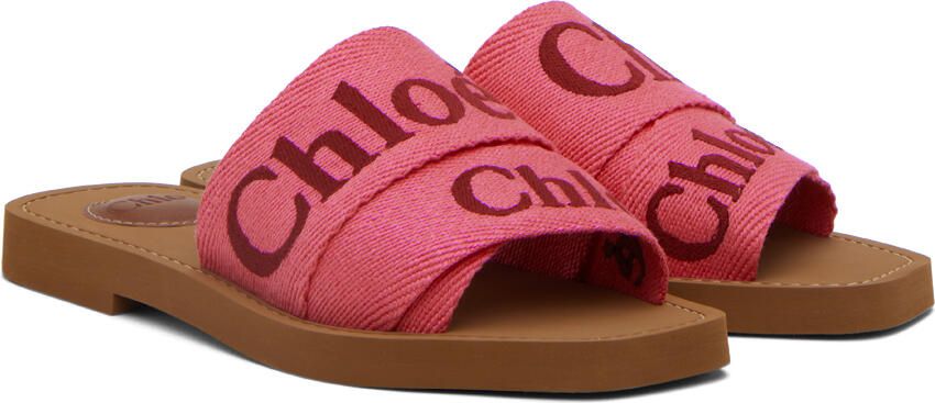 Chloé Pink Woody Sandals - Picture 2