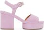 Chloé Purple Odina Platform Sandals - Thumbnail 1