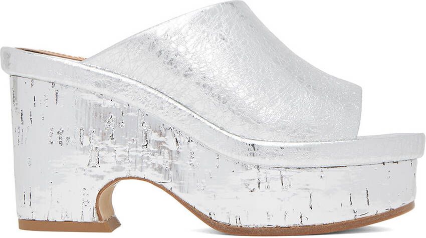 Chloé Silver Oli Platform Heeled Sandals