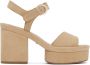 Chloé Tan Odina Heeled Sandals - Thumbnail 1