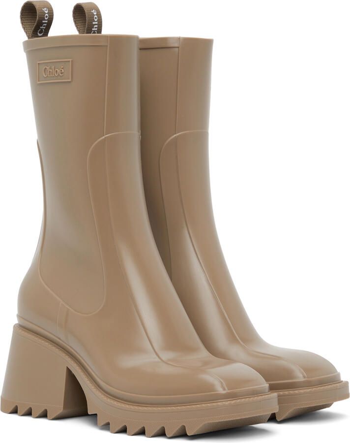 Chloé Taupe Betty Boots