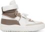 Chloé White & Beige Franckie Sneakers - Thumbnail 1