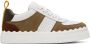 Chloé White & Brown Lauren Sneakers - Thumbnail 1