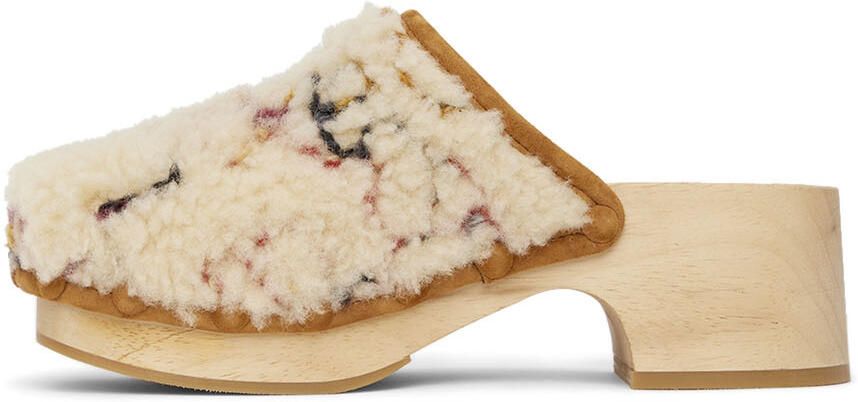 Chloé White Joy Clogs - Picture 3