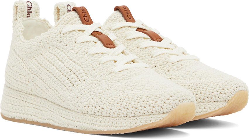 Chloé White Myha Sneakers - Picture 2