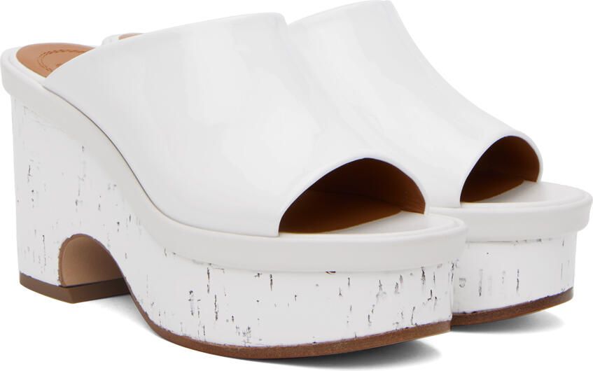 Chloé White Oli Mules - Picture 2