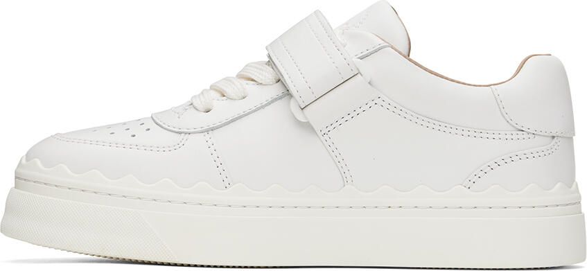 Chloé White Strap Lauren Sneaker - Picture 3