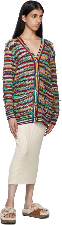 Chloé White Wavy Mules - Picture 4