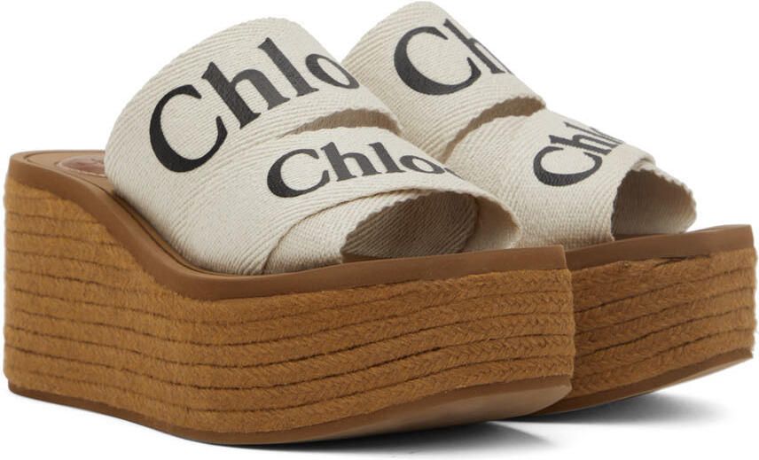 Chloé White Woody Espadrilles - Picture 2