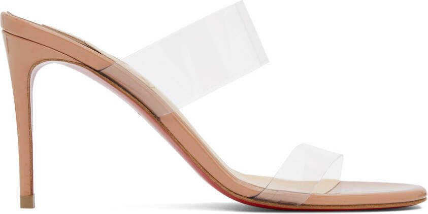 Christian Louboutin Beige Just Nothing 85 Sandals