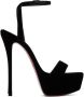 Christian Louboutin Black Loubi Queen Alta 150 Heeled Sandals - Thumbnail 1