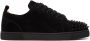 Christian Louboutin Black Louis Junior Spikes Low-Top Sneakers - Thumbnail 1