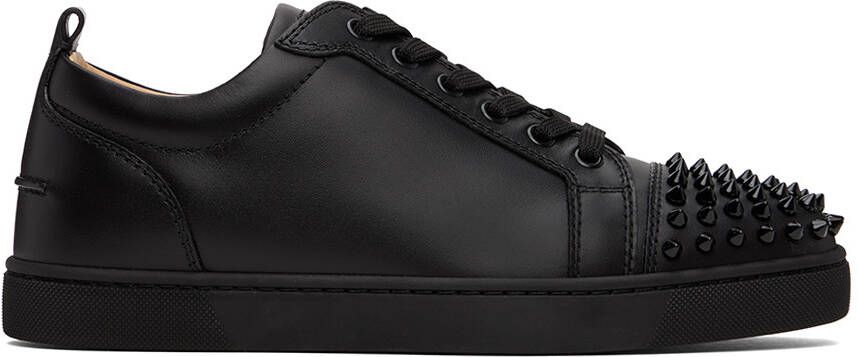 Christian Louboutin Black Louis Junior Spikes Low-Top Sneakers