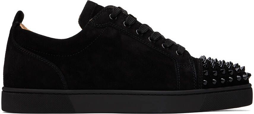 Christian Louboutin Black Louis Junior Spikes Low-Top Sneakers - Picture 5