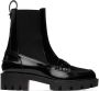 Christian Louboutin Black Montezu Lug Ankle Boots - Thumbnail 1