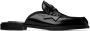 Christian Louboutin Black Penny Mule Loafers - Thumbnail 1