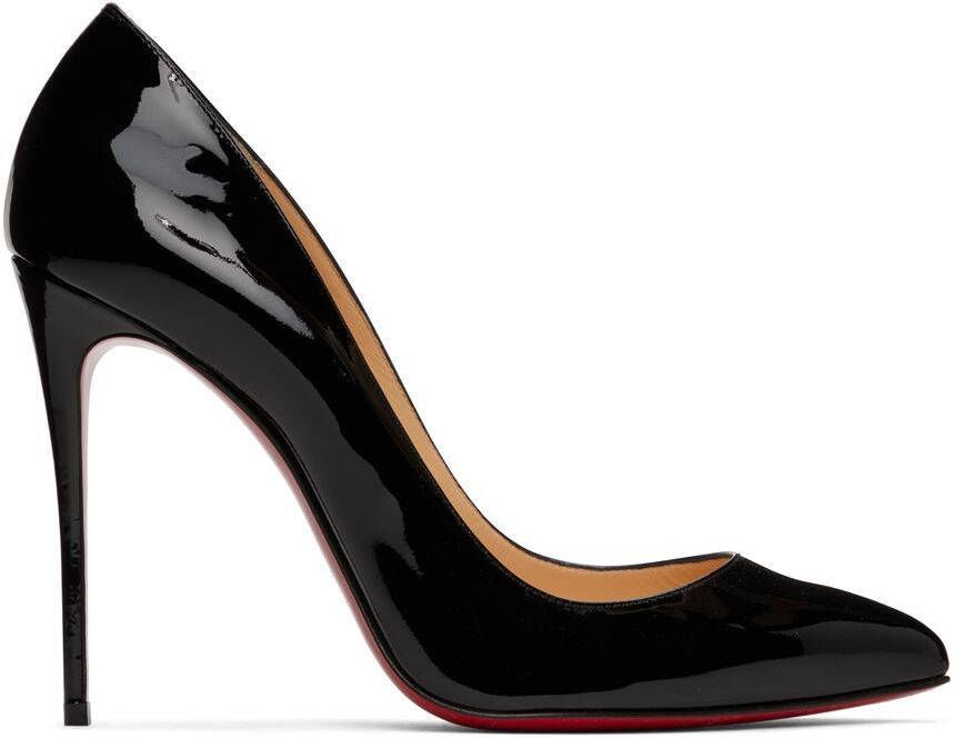 Christian Louboutin Black Pigalle Follies 100mm Heels - Picture 5