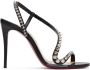 Christian Louboutin Black Rosalie Spikes 100 Heeled Sandals - Thumbnail 1