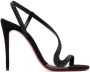Christian Louboutin Black Rosalie Strass 100 Heeled Sandals - Thumbnail 1