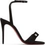 Christian Louboutin Black Suede Umberta 100 Heels - Thumbnail 1