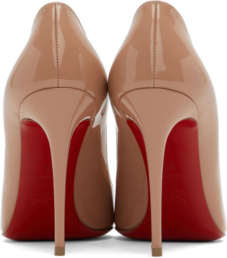 Christian Louboutin Beige Pigalle Follies 100 Heels - Picture 3