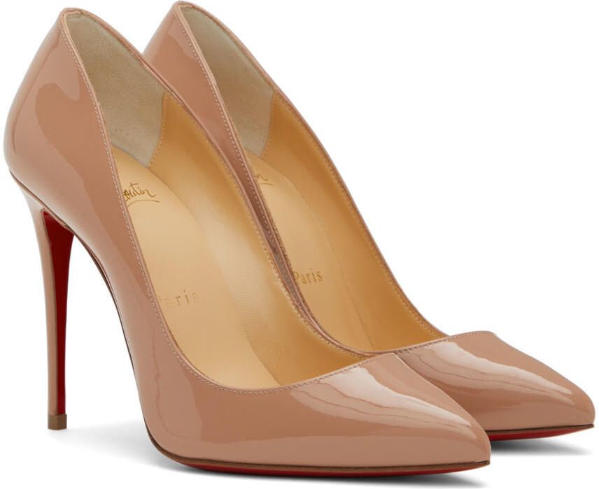 Christian Louboutin Beige Pigalle Follies 100 Heels - Picture 5