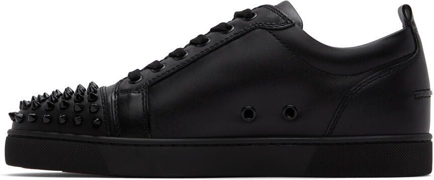 Christian Louboutin Black Louis Junior Spikes Low-Top Sneakers - Picture 3