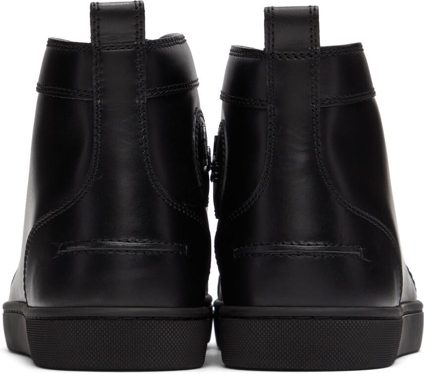 Christian Louboutin Black Louis Junior Spikes Sneakers - Picture 7