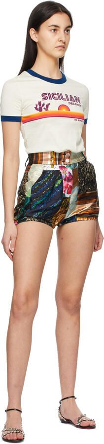 Christian Louboutin Black Mafaldina Spikes Flat Sandals - Picture 4