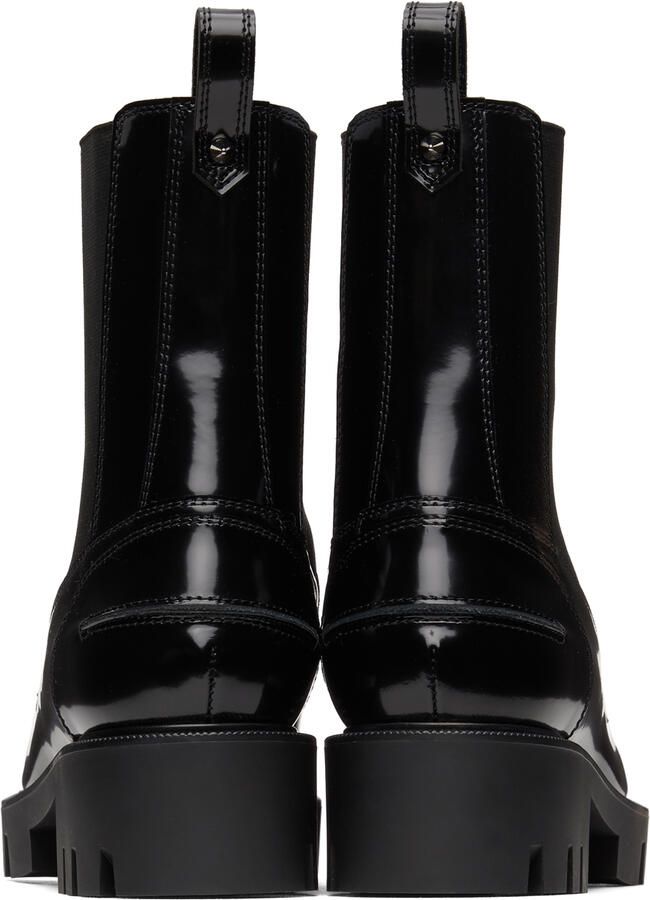 Christian Louboutin Black Montezu Lug Ankle Boots - Picture 3