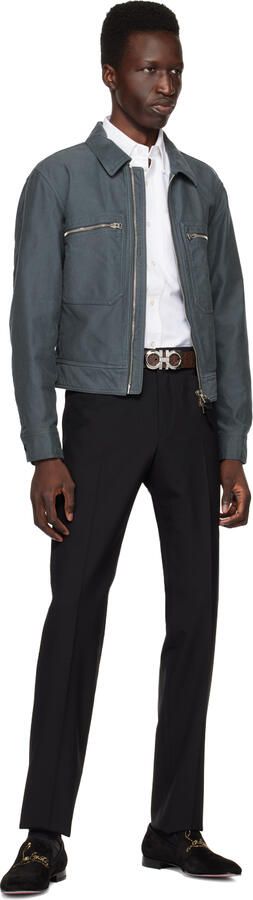 Christian Louboutin Black Navy Dandelion Strass Loafers - Picture 4