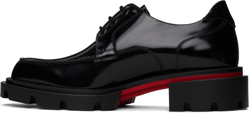 Christian Louboutin Black Our Georges Lace-Up Shoes - Picture 3
