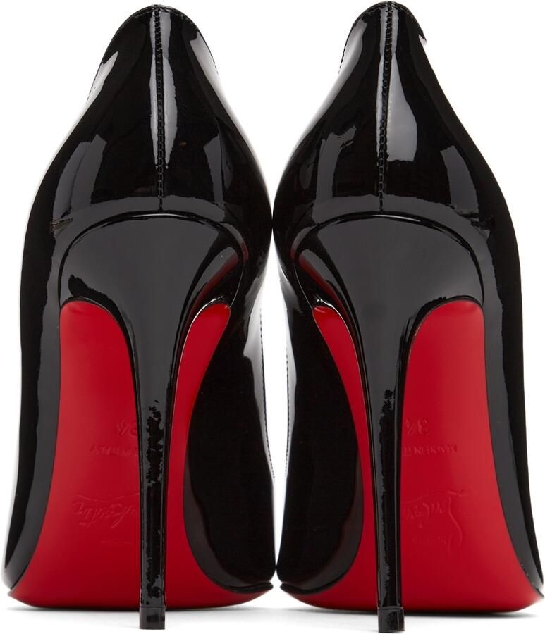 Christian Louboutin Black Pigalle Follies 100mm Heels - Picture 2