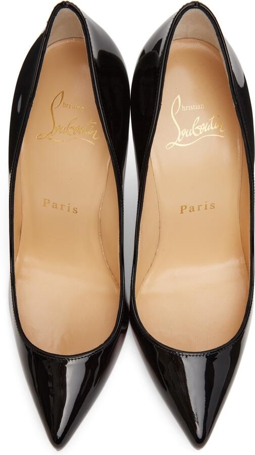 Christian Louboutin Black Pigalle Follies 100mm Heels - Picture 4