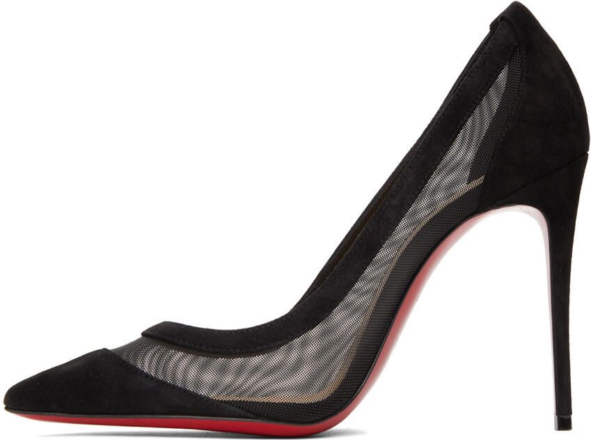 Christian Louboutin Black Suede Galativi 100 Heels - Picture 3