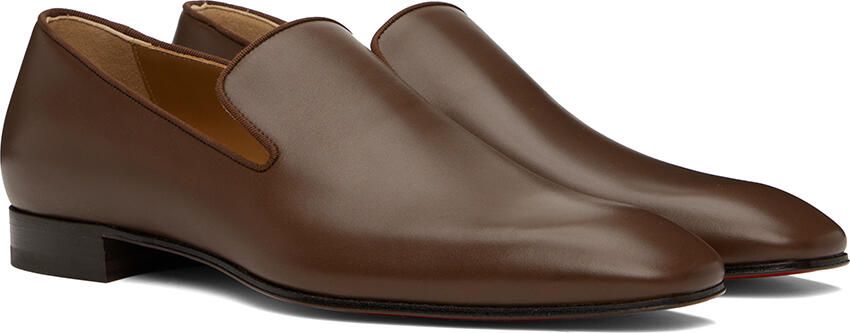 Christian Louboutin Brown Dandelion Loafers - Picture 4