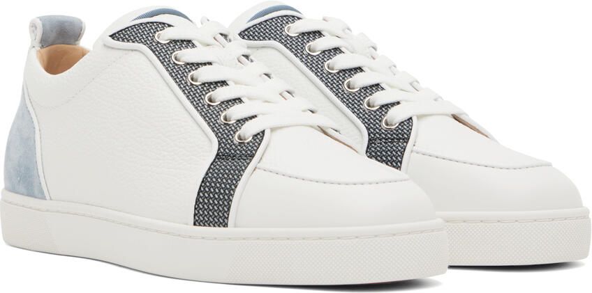 Christian Louboutin Gray & Blue Rantulow Sneakers - Picture 2