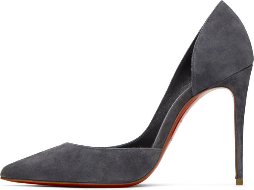 Christian Louboutin Gray Iriza 100 Heels - Picture 3