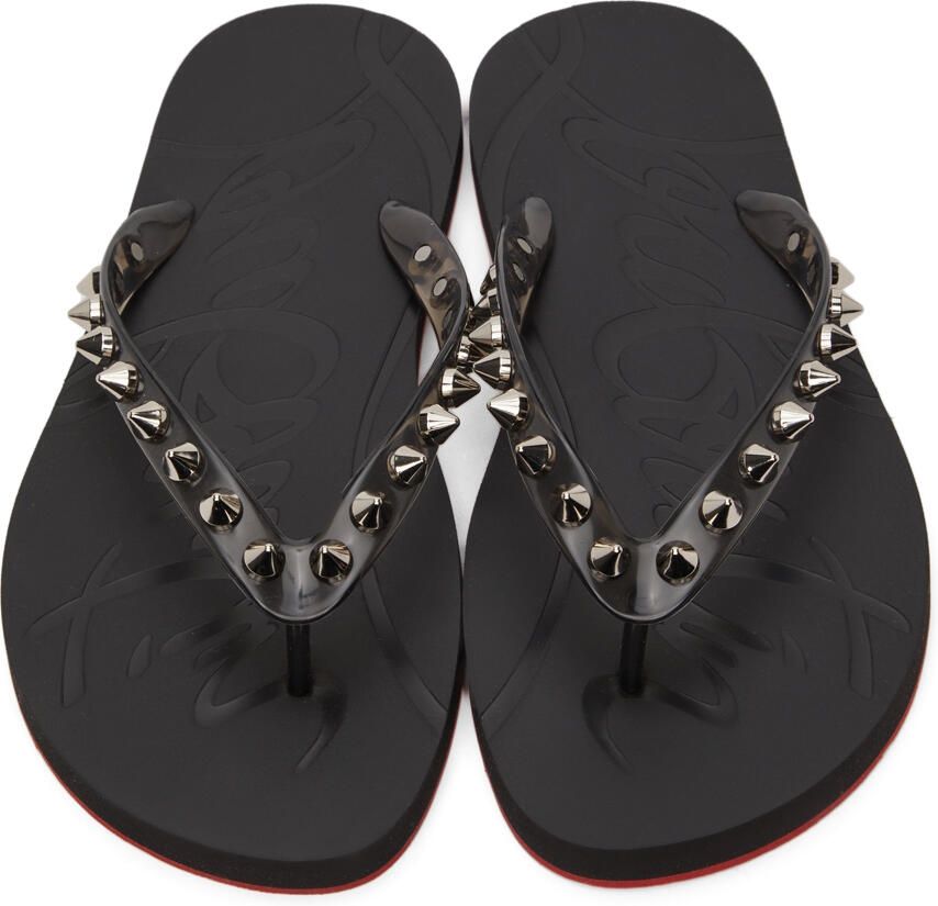 Christian Louboutin Loubi Flip Spikes Donna Flat Sandals