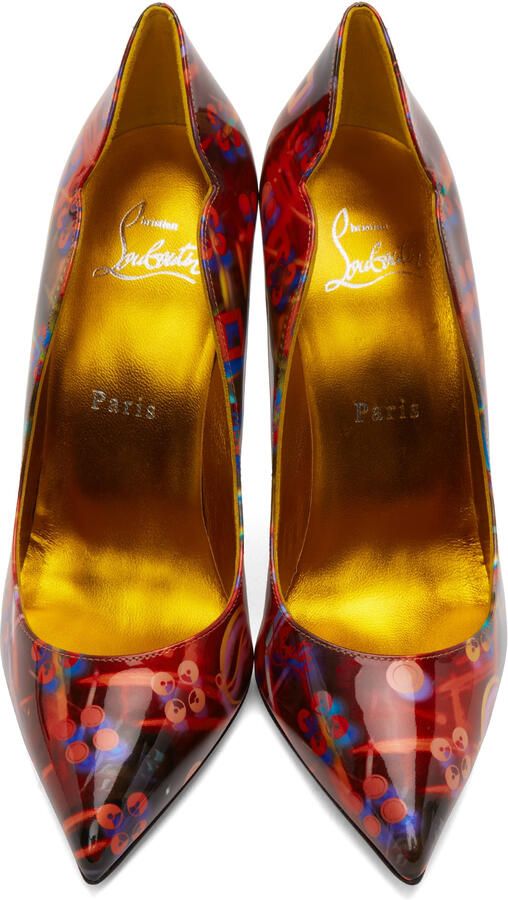 Christian Louboutin Multicolor Hot Chick 100mm Heels - Picture 4