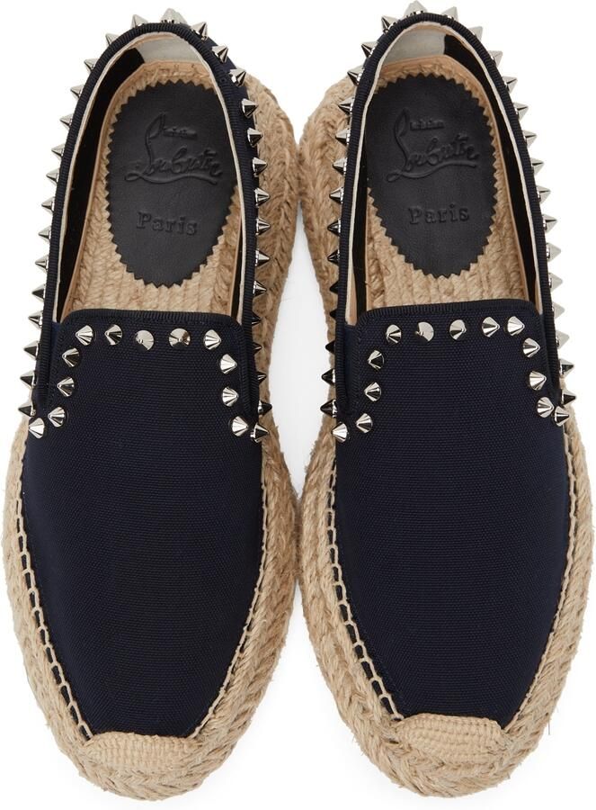 Christian Louboutin Navy Espaboat Espadrilles