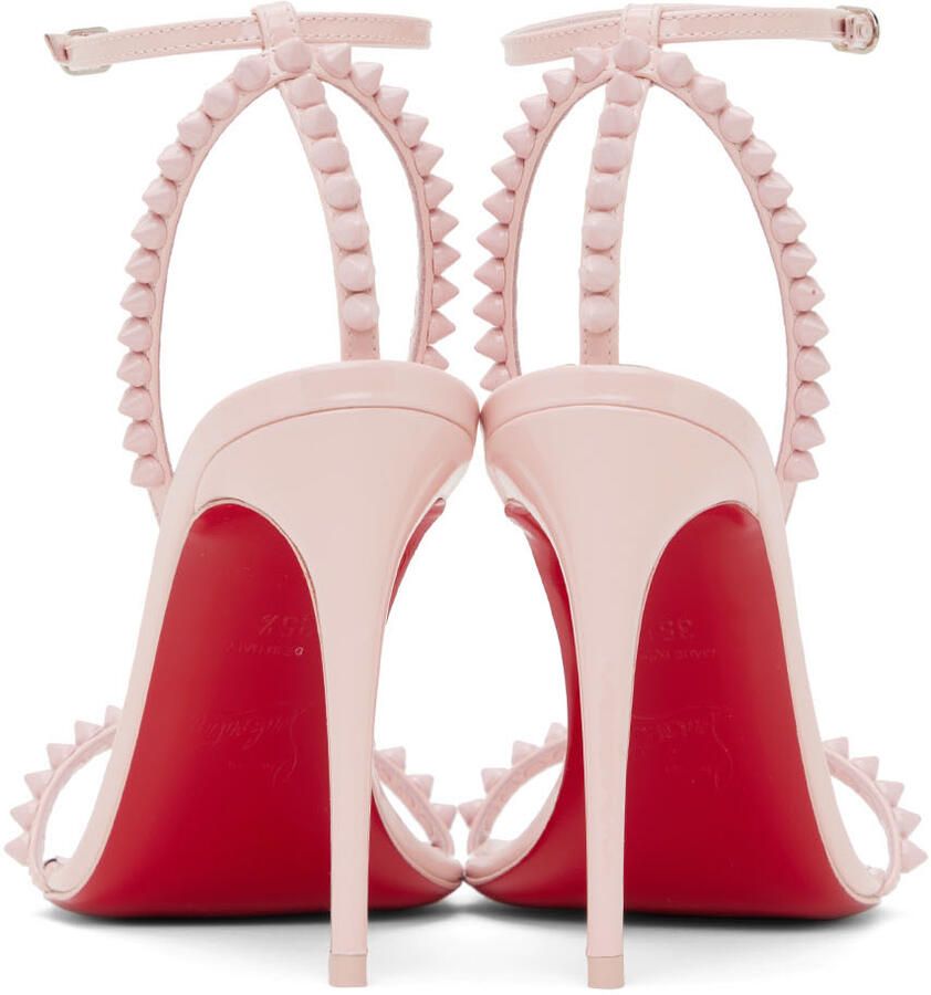 Christian Louboutin Pink So Me 100 Heeled Sandals - Picture 2
