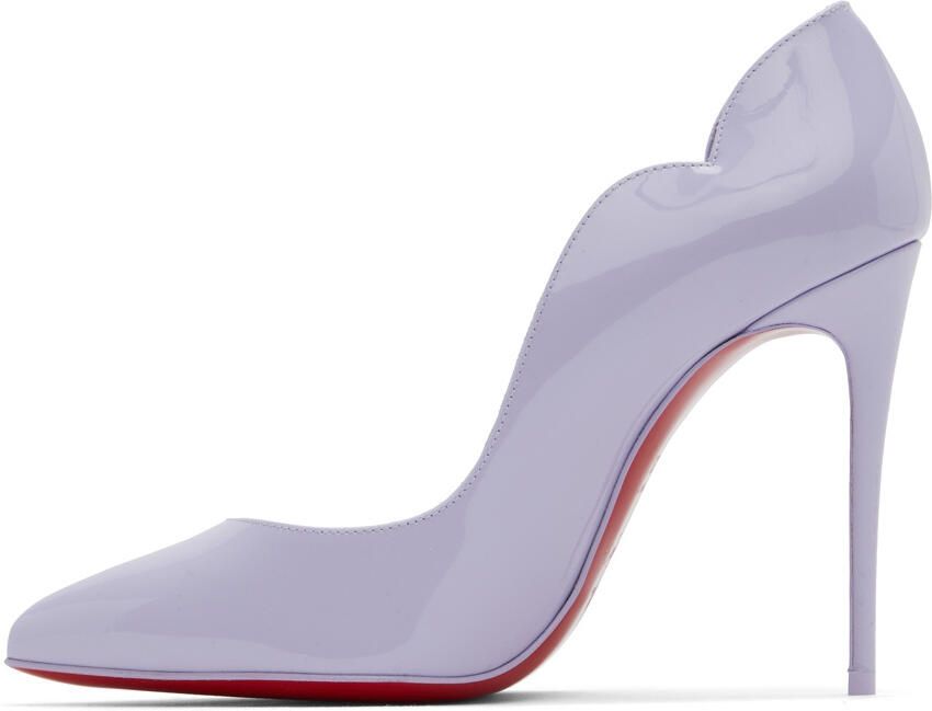 Christian Louboutin Purple Hot Chick 100 Heels - Picture 3