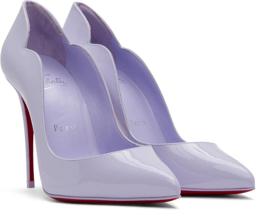 Christian Louboutin Purple Hot Chick 100 Heels - Picture 2