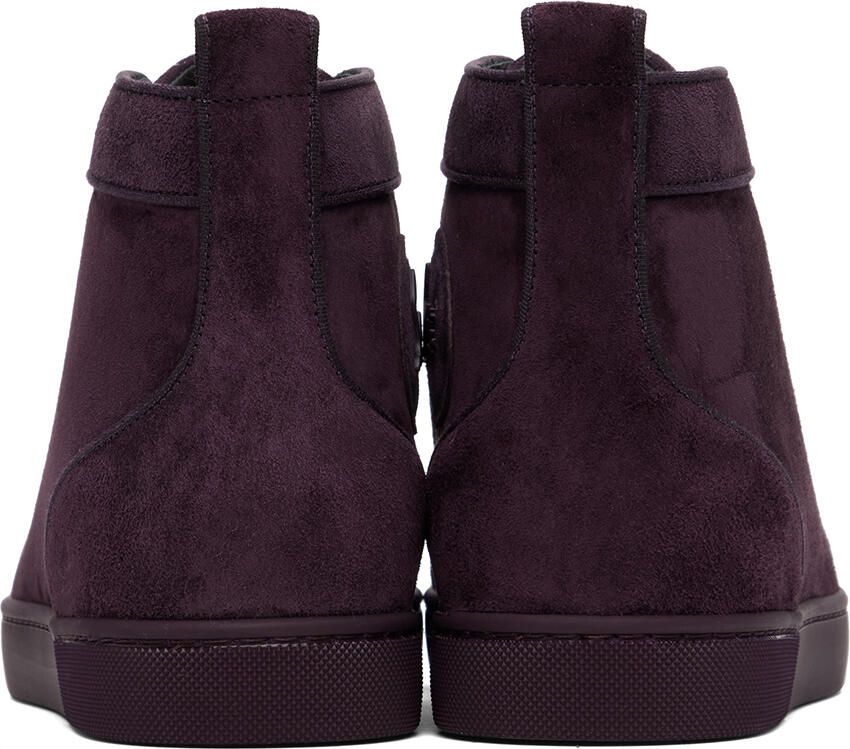Christian Louboutin Purple Lou Spikes Sneakers