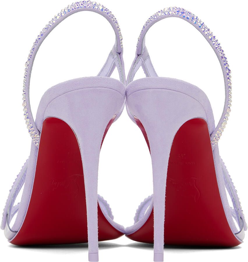Christian Louboutin Purple Rosalie Strass 100 Heeled Sandals