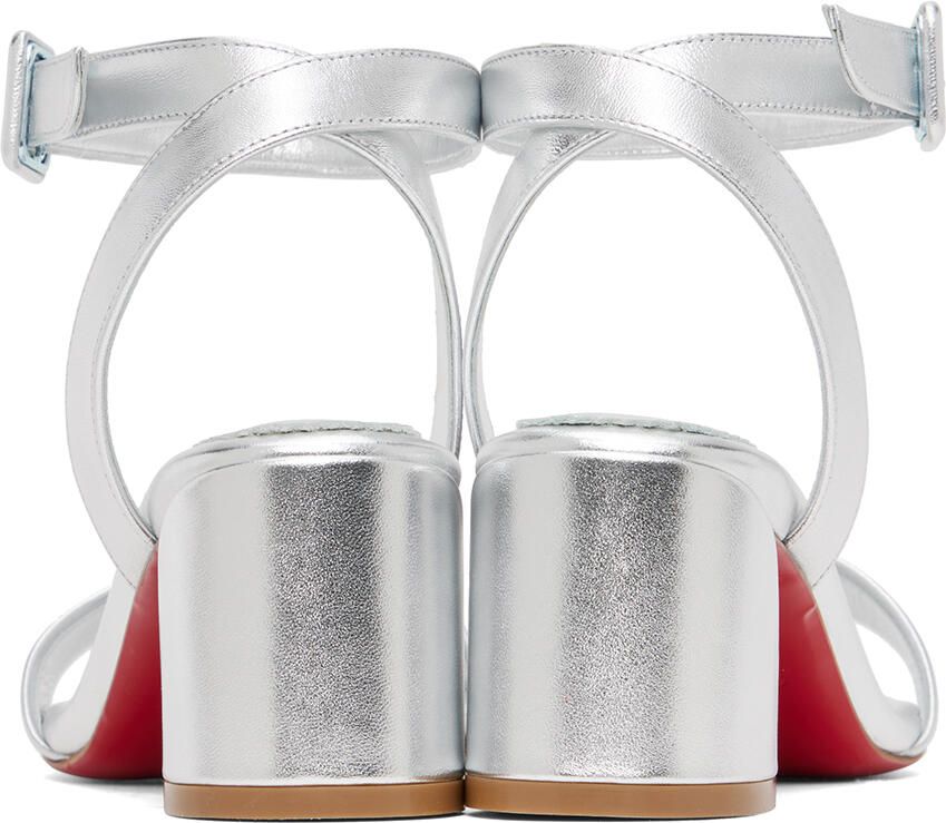 Christian Louboutin Silver Miss Sabina 55 Heeled Sandals